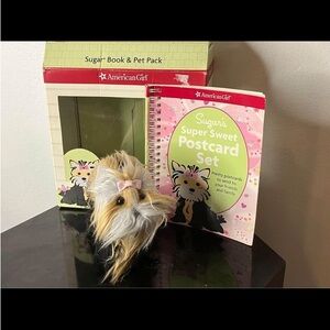 American girl doll sugar book and pet pack